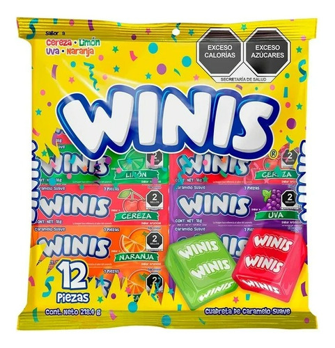 5 Pza Caramelo Suave Winis 12 Pzas