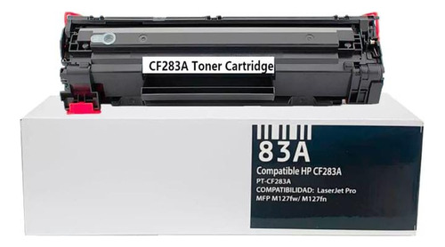 Combo 2 Toner 83a Cf283a Impresora M125 M127fn M202dw M225