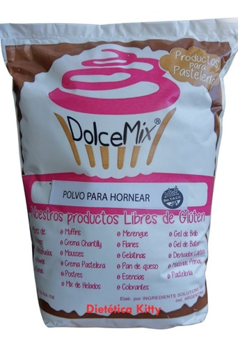 Polvo Para Hornear Dolcemix Sin Tacc Pote X 1 Kg