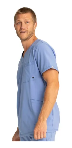 Top Hombre - Uniformes Clinicos - Cherokee - Celeste