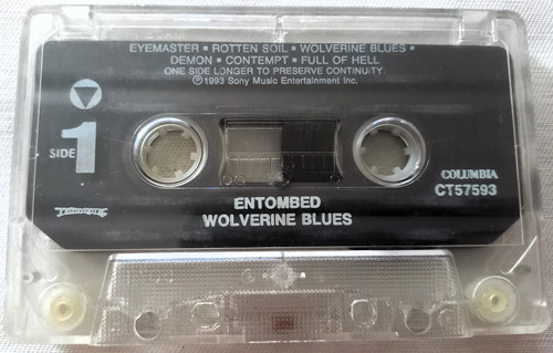 Cassette Entombed - Wolverine Blues 1era Ed. Americana Death 1er Ed. Americana (Usado)