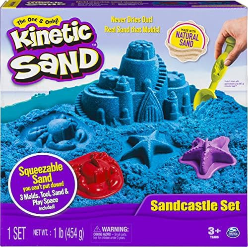 Kinetic Sand Juego De Castillos De Arena Con 1 Lb De Are [u]