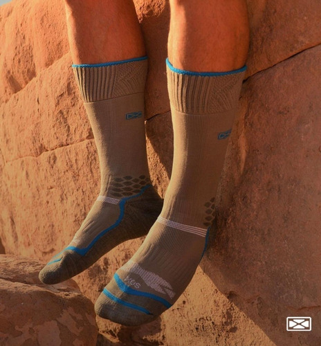 Imagen 3 de 8 de Medias Sox Termicas Trekking Premium Montaña Te56a Floresta
