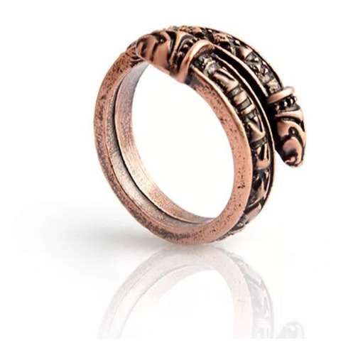 Anillo Ajustable Serpiente Vikingo Nórdico Hombre Mujer Moda