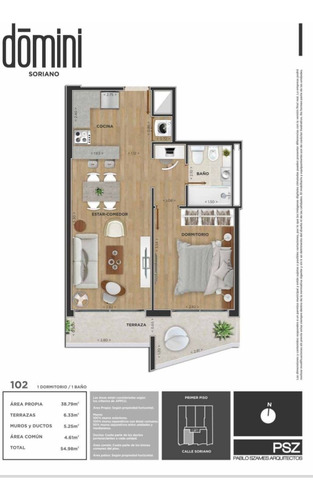 Apartamento En Venta De 2 Dormitorios En Centro (ref: Ksk-1087)