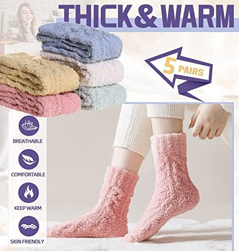 Calcetines Peludos Dosmart Para Mujer, Pantuflas Cálidas Y E