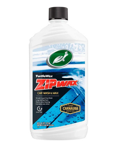 Lava Shampoo Auto Zip Wax 473cc Turtle Wax - Cymaco