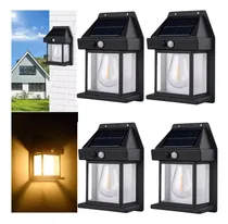 Comprar Set X4 Foco Solar Led Aplique Decoracion Fotocelula Sensor
