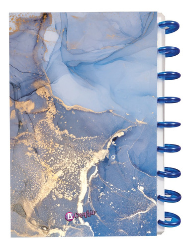 Cuaderno Discos T/frances 80hjs 105grs Pastadura 2 Separador Marmol Azul