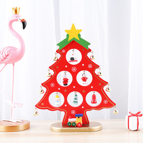 Árbol De Navidad De Madera, Decoración De Mesa, Escritorio,