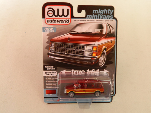 Minivan Dodge Caravan 1984 Escala 1:64 Auto World