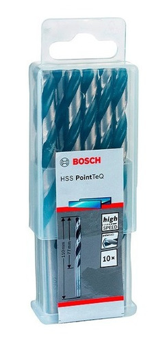 Broca Metal Aço Rápido Hss-pointteq 5/64'' C/10 - Bosch
