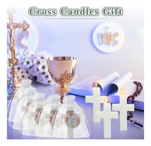 Mini Velas De Primera Comunión Mtlee Juego De 36 Velas De Re
