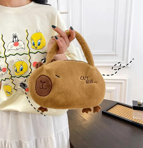Zh Lindo Bolso Bolso Capybara Kapibala Plush Capybara