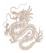 Comprar Plancha De Strass Tacha Termoadhesiva Dragón Grande Central
