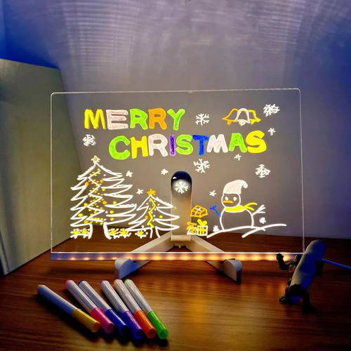 .s Tablero De Dibujo Fluorescente 3d Luminoso Para Niños