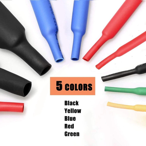 Imagen 4 de 4 de Kit 164pz Tubos Termocontraible Diferentes Colores Y Tamaños