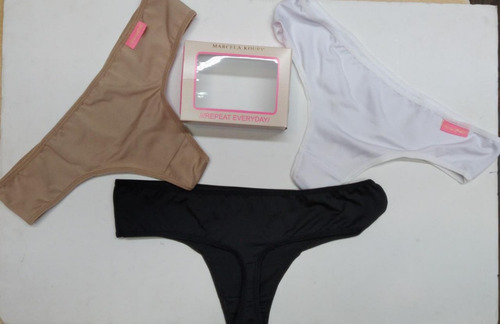 Imagen 3 de 8 de Promo X 3 Culotte Less Lisos Marcela Koury 1253 Microfibra