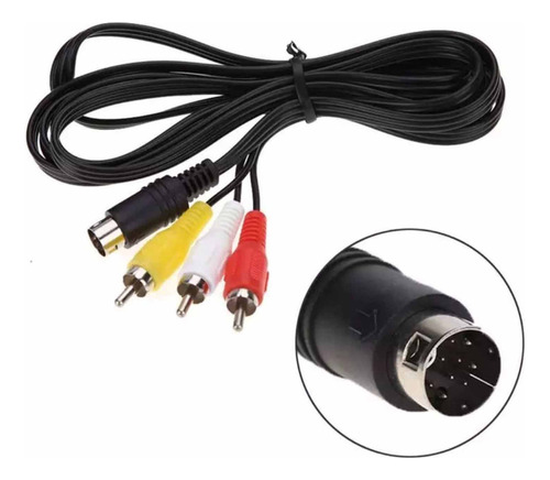 Cable Audio Video Stereo 9 Pin Para Sega Genesi Modelo 2 Mg-