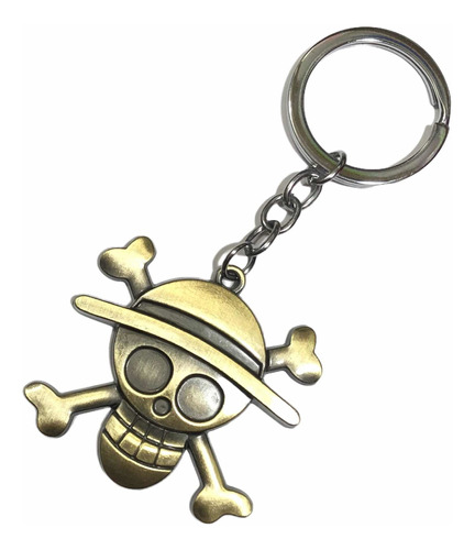 Llavero Metálico One Piece 3d Skull Anime Coleccionable 5cm