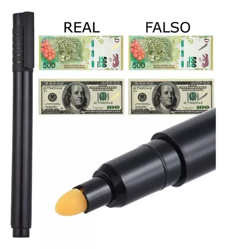 Detector billetes falsos 28x12x13,5 cm negro - RETIF