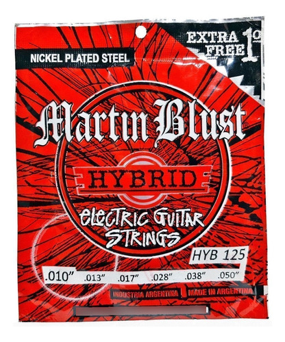 Encordado Guitarra Martin Blust Blues 0.10-0.52 Musicapilar