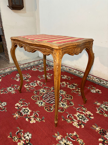 Antigua Mesa De Sala Renacimiento Tallada (Usado)