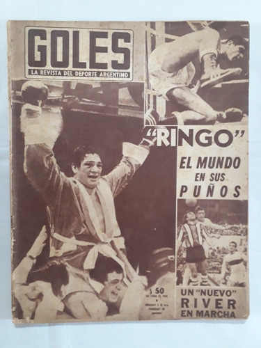 Revista Goles 992 - Ringo Bonavena Independiente 1967 Fs