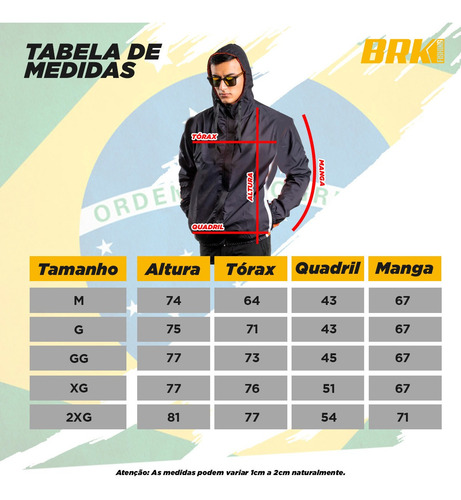 Imagem 4 de 6 de Jaqueta Corta Vento Masculino Kawasaki Impermeável Com Capuz