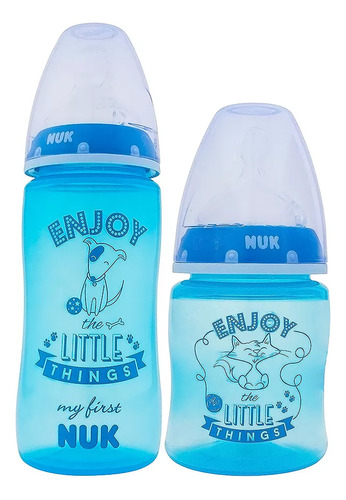 Kit Mamadeira Nuk My First 150ml E 300ml Boys