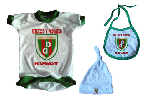 Set Bebe Body + Extras Rugby Atletico Y Progreso