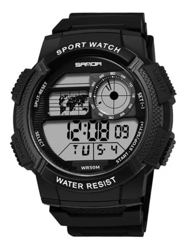 Relógio Digital Militar Preto Sanda A Prova D,água Esportivo
