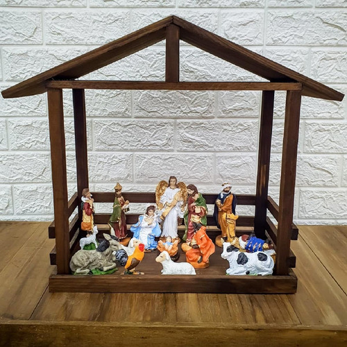 Presépio De Natal Personagens De 12cm Total 15 Peças | Parcelamento sem juros Presépio De Natal Personagens De 12cm Total 15 Peças | Parcelamento sem juros