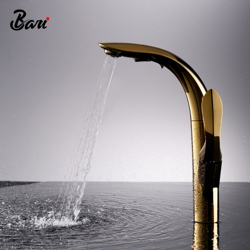 Griferia De Lavamano Foglia Gold Chrome Marca Bari