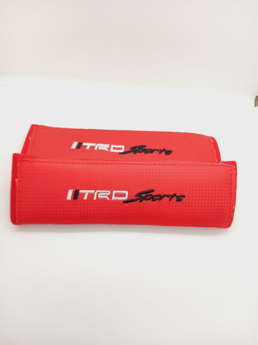 Cubre Cinturón De Seguridad De Autos Sport Marca Trd Rojo