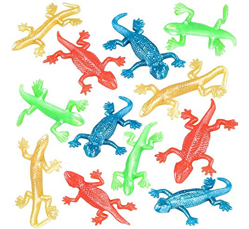 Juguetes Antiestrés De Lagarto Elásticos Paq 12 Juguetes Ant