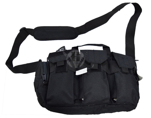 Morral Tactico 51125 Negro Porta Mag Pistolera Molle Edc