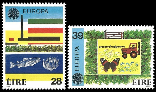 Tema Europa - Fauna - Irlanda 1986 - Serie Mint - Yv 592-593