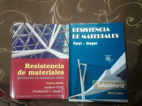 Libro Resistencia De Materiales  Y Solucionario De Singer 