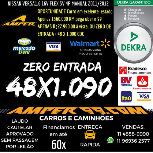 Nissan Versa 1.6 16v Sv Flex 4p