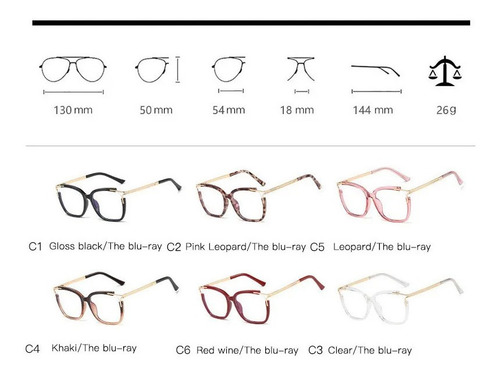 Imagen 9 de 9 de Lentes Armazón Ultraligero Hipster Oftalmicos Tr90