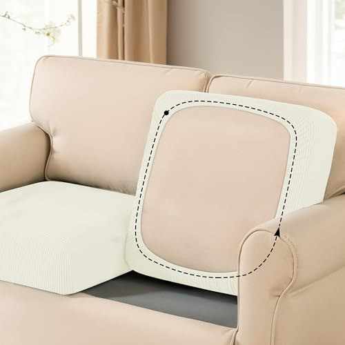 Funda De Cojín Elástica Para Sofá, Asiento, Caravana Blanc