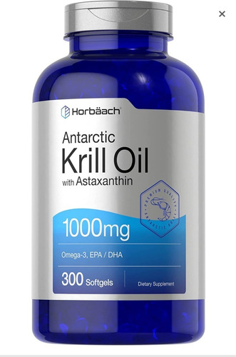 Krill Oil 2000mg Omega Epa Dha Astaxantina 300 Caps Stock