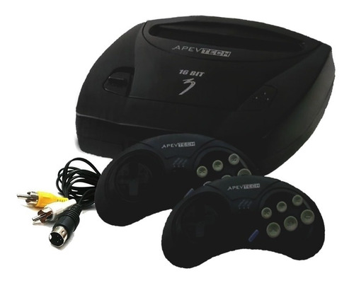 Consola Video Juegos Apevtech 16 Bit  color negro