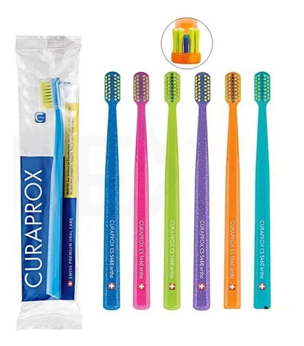 Pack 6x Cepillos Dientes Curaprox 5460 Ortho Ultra Soft