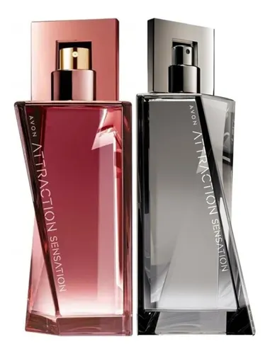 Oferta Avon Attraction Sensation Hombre Y Dama X 2 Unds