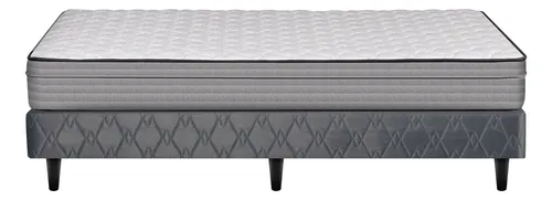 Sommier Y Colchón Queen (160x200) Sealy Linen Somun