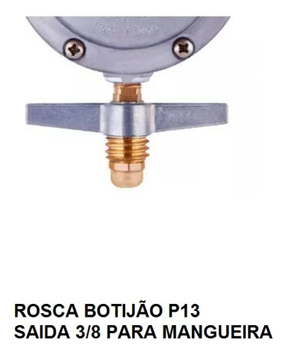 Registro Regulador Válvula Gás Aliança 2kg 506/01 P/botijão