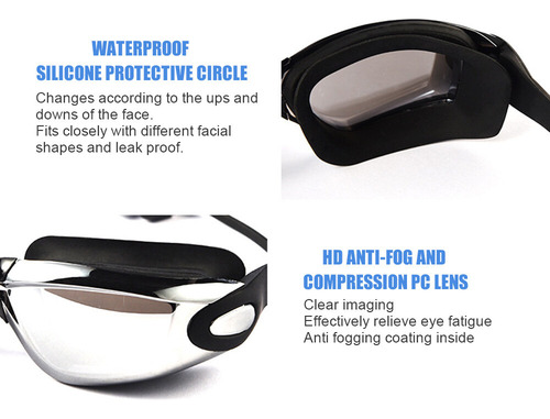 Set De Gafas De Natación Y Gorra 4 En 1