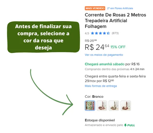 Cadena De Rosas De 2 Metros De Follaje Artificial